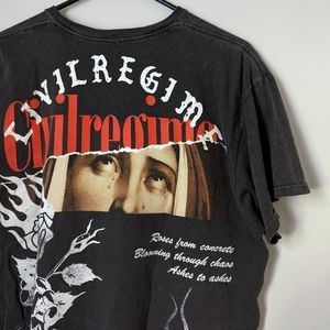 Civil Regime "The Blessed Catholic Tee" in Pigment Black (Unisex M)
